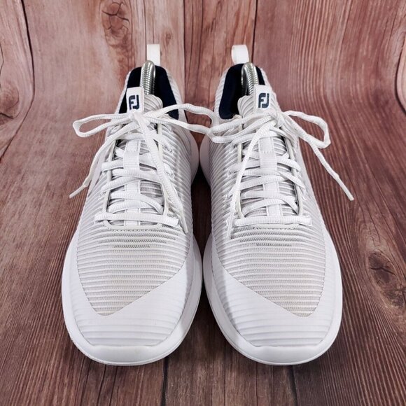 FootJoy FJ Flex XP Mens Size 8 M White Gray Spikeless Golf Shoes Sneakers 56250 - Picture 4 of 15
